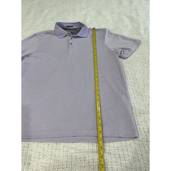 Ted Baker London Textured Knit Polo Shirt Short Sleeve Purple Size 4 - Picture 3 of 7